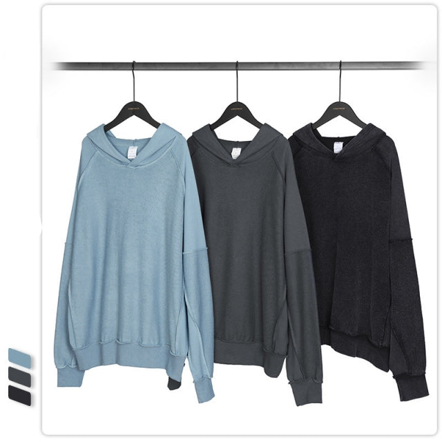 Inside out vintage heavy wash style hoodie joint loop – apparelshopline Inside out vintage heavy wash style hoodie joint loop – apparelshopline